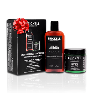 Набор для бритья Brickell Men's Smooth Brushless Shave Routine